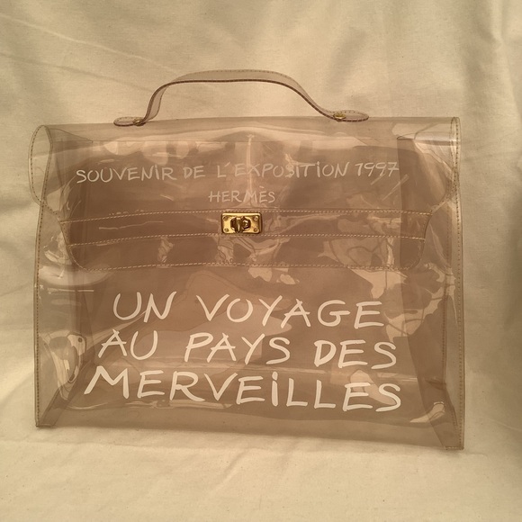 HERMES CLEAR TRANSPARENT BAG/GENDERLESS - Picture 1 of 14